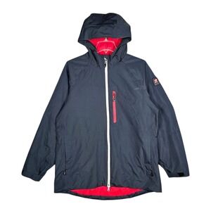 Oobee Chick Fil A Northeast 8 Rain Jacket Men's Size Large Blue‎ Full Zip Hooded
